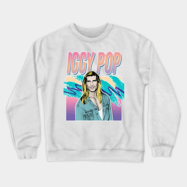 Iggy Pop Humorous Aesthetic Parody Design Crewneck Sweatshirt by DankFutura